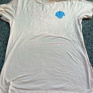 SO Cream and Pink Graphic T-Shirt